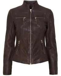 Notyz - Jassen ,Veelkleurig ,Leer Biker Jacket - Lyst