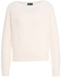 Roberto Collina - Luxuriöser Alpaka-Mix V-Ausschnitt Pullover - Lyst