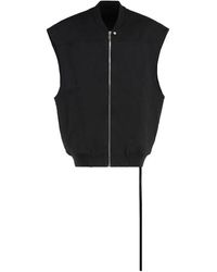 Rick Owens - Full Zip Cotton Hoodie - Lyst