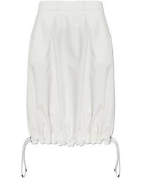 Coperni - Rokken ,Wit ,Leer Technical Tailored Balloon Skirt - Lyst