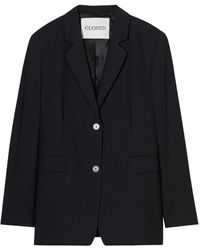 Closed - Jassen ,Zwart ,Zwarte Blazers Elegant Stijl - Lyst