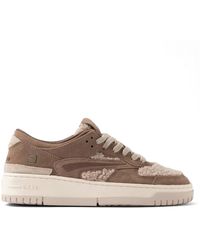 Date - Schoenen ,Bruin ,Suède Teddy Fur Sneakers - Lyst