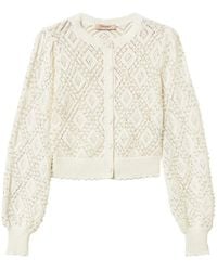 Twinset - Truien & Vesten ,Cardigan Met Geschulpte Zoom - Lyst