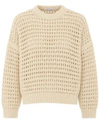 Brunello Cucinelli - Knitted Net Sweater - Lyst