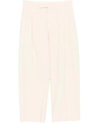 Studio Nicholson - Broeken ,Pleats Straight-Leg Cropped Broek - Lyst