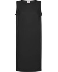 Deha - Vestido de popelina negro sin mangas - Lyst