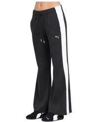 PUMA - Sportliche Schwarze T7 Damen Hose - Lyst