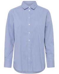 Saint Tropez - Blauwe Bariton Overhemd Met Kraag - Lyst