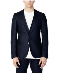 Antony Morato - Kostuums ,Blauw ,Leer Blake Slim Fit Blazer - Lyst