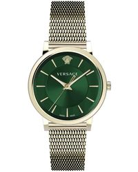 Versace - V-Circle Uhr - Lyst
