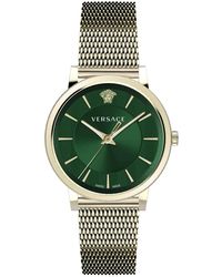 Versace - V-Circle Horloge - Lyst