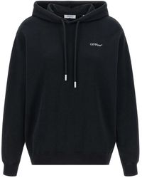 Off-White c/o Virgil Abloh - Hoodies & Sweatvesten ,Zwart ,Katoen Arrow Glowing Flower Sweatshirt - Lyst