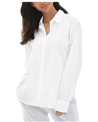 Juvia - Camicia bianca in popeline di cotone - Lyst