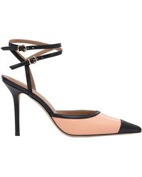 Lella Baldi - Schoenen ,Veelkleurig ,Leer 105 Mm Leren Pumps Met Enkelbandje - Lyst