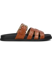 Notre-v - Schoenen ,Bruin ,Suède Bruin Suède Stijlvolle Slippers - Lyst