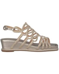 Alma En Pena. - Glitter keilabsatz sandale - Lyst