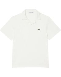 Lacoste - Tops ,Wit ,Katoen Classic Fit Katoen-Linnen Polo - Lyst