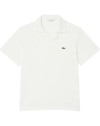 Lacoste - Tops ,Wit ,Katoen Classic Fit Katoen-Linnen Polo - Lyst