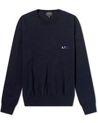 A.P.C. - Round-Neck Knitwear - Lyst
