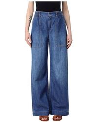 Liu Jo - Stylische Wide Leg Jeans Mit Taschen - Lyst