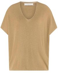 Nukus - Dina Top Korte Mouw Lurex - Lyst