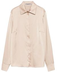 D.exterior - Classic Collar Satin Shirt - Lyst