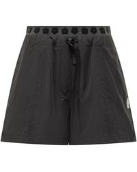 KENZO - Korte Broeken ,Zwart ,Shorts Met Trekkoord Elastische Tailleband En Platte Zakken - Lyst
