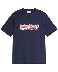 Autry - Tops ,Blauw ,Katoen Camiseta M Kitsuné - Lyst