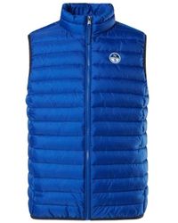 North Sails - Blaue Crozet Weste Winddicht Outdoor Tech - Lyst