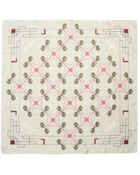 Hèst - Elegant Zijden Sjaal Met Paardenpatroon - Lyst