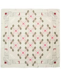 Hèst - Elegant Zijden Sjaal Met Paardenpatroon - Lyst