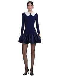 Self-Portrait - Knit Pleated Dress - Lyst