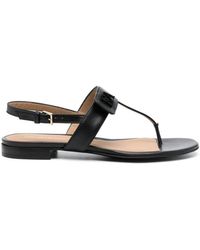 Emporio Armani - Flat Sandals - Lyst