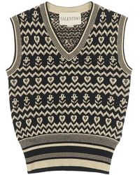 Valentino - V-Neck Knitwear - Lyst