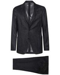 Lardini - Kostuums ,Zwart ,Tweed Roma Suit - Lyst