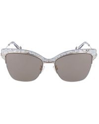 Furla - Ikonoische sonnenbrille mit spiegelgläsern - Lyst