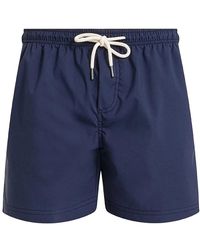 Peninsula - Badmode ,Blauw ,Polyester Zwemshorts Met Trekkoord Taille - Lyst