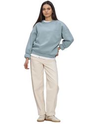 Modström - Hoodies & Sweatvesten ,Blauw ,Linnen Paulamd Sweat - Lyst