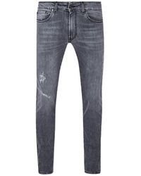 Liu Jo - Jeans slim grigio per uomo - Lyst