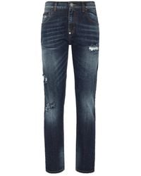 Philipp Plein - Jeans ,Blauw ,Denim Denim Broek Ex Boyfriend Fit - Lyst
