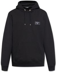 Balmain - Sudadera con capucha y parche del logo - Lyst