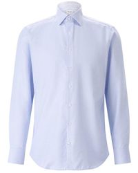 Stenströms - Overhemden ,Blauw ,Katoen Houndstooth Twill Shirt - Lyst