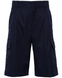 Drole de Monsieur - Navy blaue cargo shorts,blaue cargo shorts - Lyst