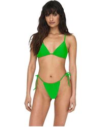 ONLY - Triangel bikini top mit bindebändern - Lyst