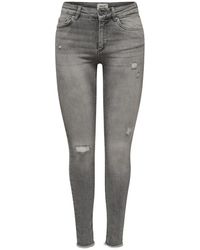 ONLY - Blush Mid Skinny Jeans - Lyst