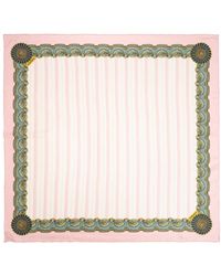 Versace - Accessoires ,Roze ,The Encore Zijde Sjaal - Lyst