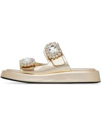 Loriblu - Jewel Broche Embellished Mules - Lyst