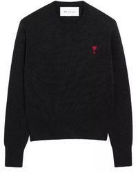 Ami Paris - De Coeur Crewneck Sweater - Lyst