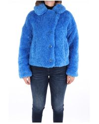 OOF WEAR Of-ja9011-of01 Fur Coat - Blauw