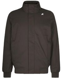 K-Way - Jassen ,Groen ,Polyester Amaury Twill Marmotta Jacket - Lyst